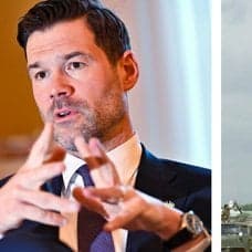 Johan Forsell och bild på somalias flagga.