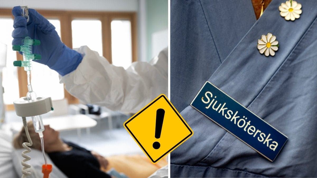 Patientrum och sjuksköterska.