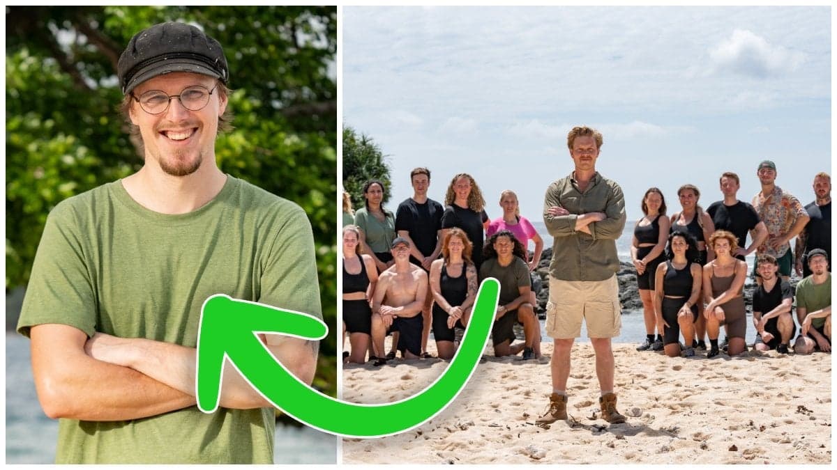 Agust Helgason och en gruppbild inför Robinson 2025