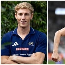 Oskar Edlund inför OS 2024 och Oskar Edlund under ett försöksheat på VM i Tokyo 2025