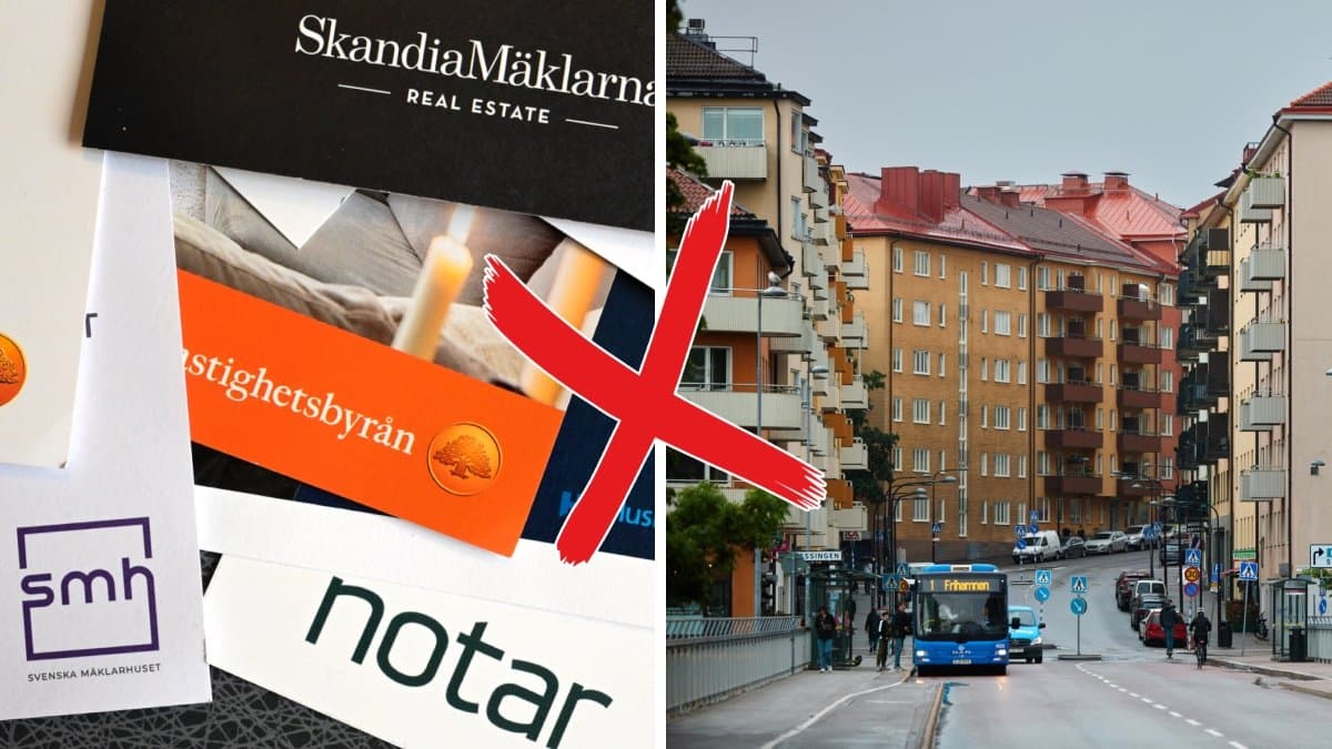 Mäklarpapper och bostadsrätter. 