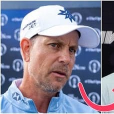 Henrik Stenson i samband med LIV-touren.