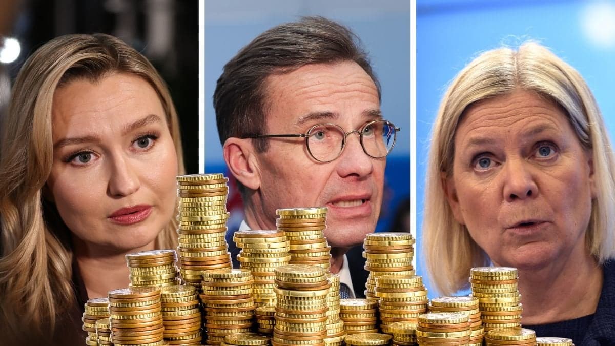 Ebba Bush (KD), Ulf Kristersson (M) Magdalena Andersson (S)