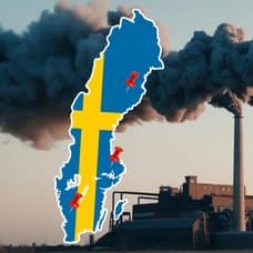 Sverige, nål, utsläpp