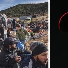 Libanon höger, vänster Donald Trump.