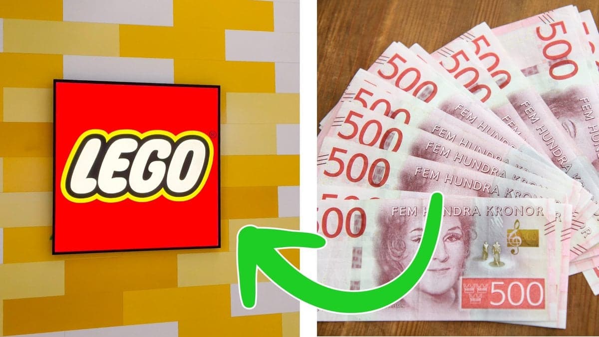 LEGO loggan och sedlar