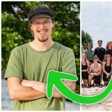 Agust Helgason och en gruppbild inför Robinson 2025