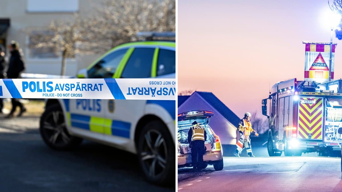 Polis och trafikolycka