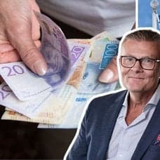 plånbok, svensk flagga, björn elfstrand. 