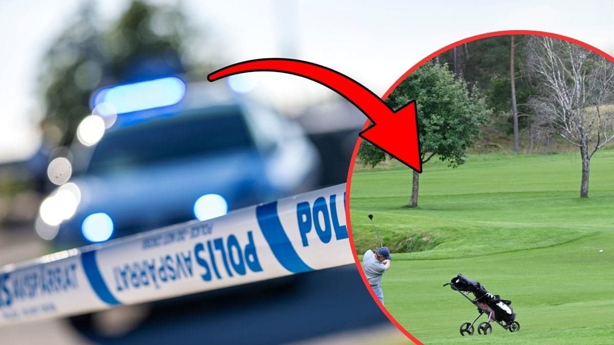 Polis, golfbana.