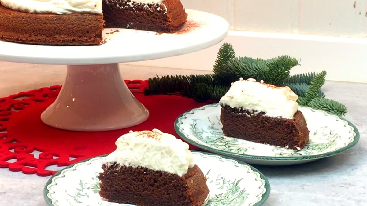 Chokladkaka med Baileysgrädde