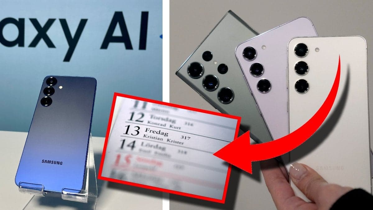 Samsung telefon och kalender