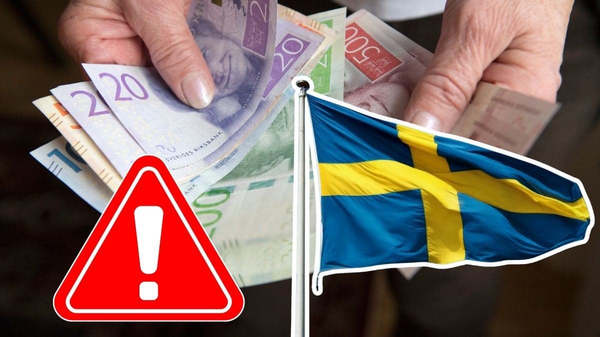 kontanter svensk flagga