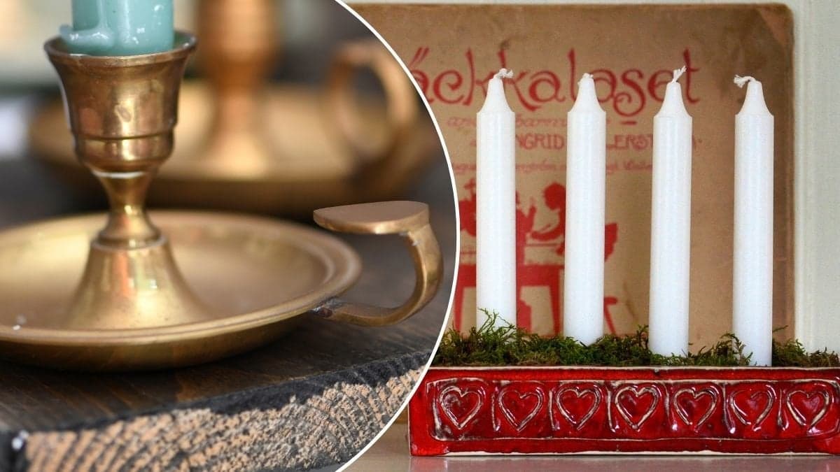 Bilder på ljusstakar.