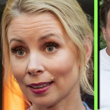 Julia Dufvenius och Christopher Wollter