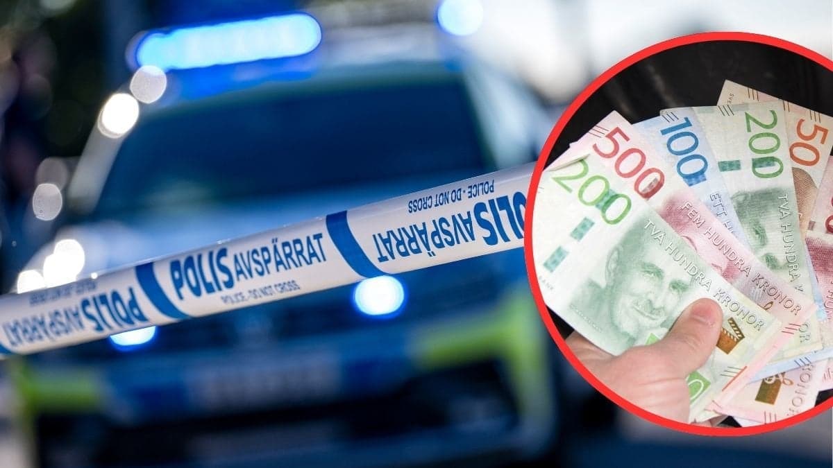 Polis, avspärrning och pengar.