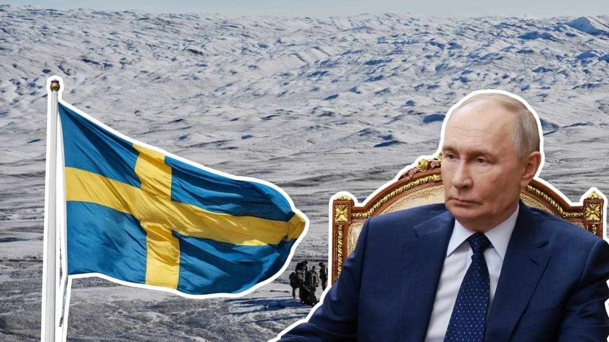 Grönland Putin svensk flagga
