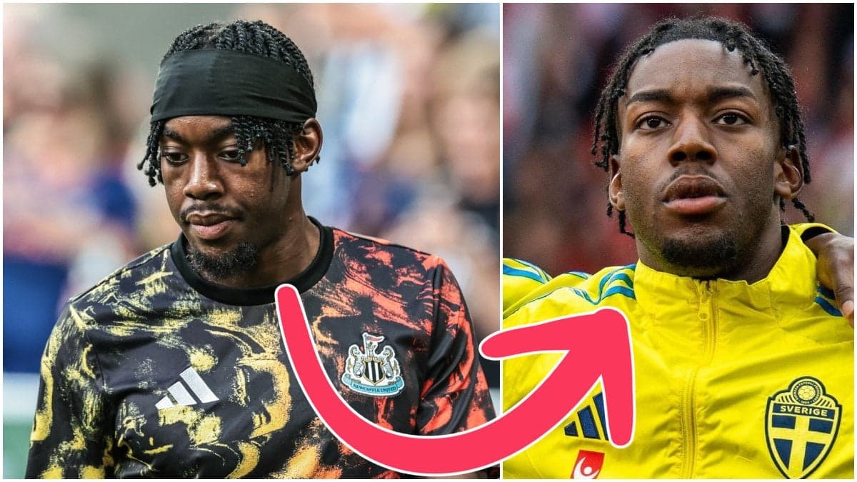 Anthony Elanga i Newcastle och det svenska landslaget