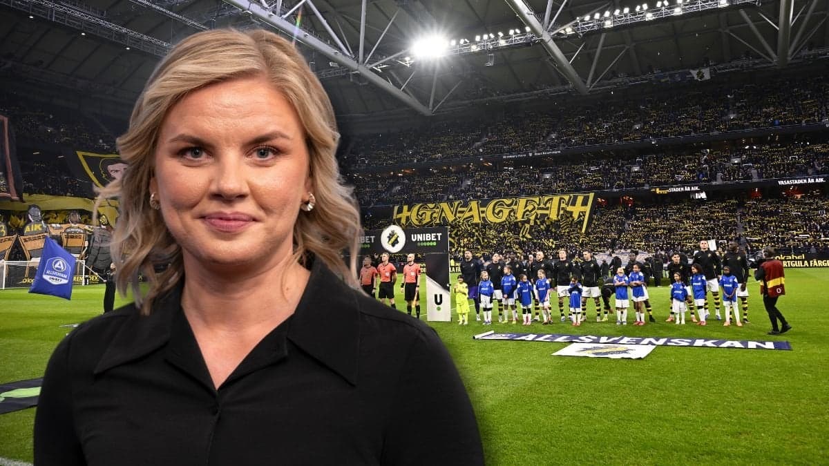 Petra Svensson och en allsvensk match mellan AIK och Halmstad