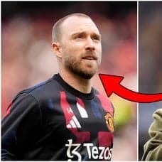 Christian Eriksen och Thomas Frank.