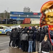 Köer utan för Mister York