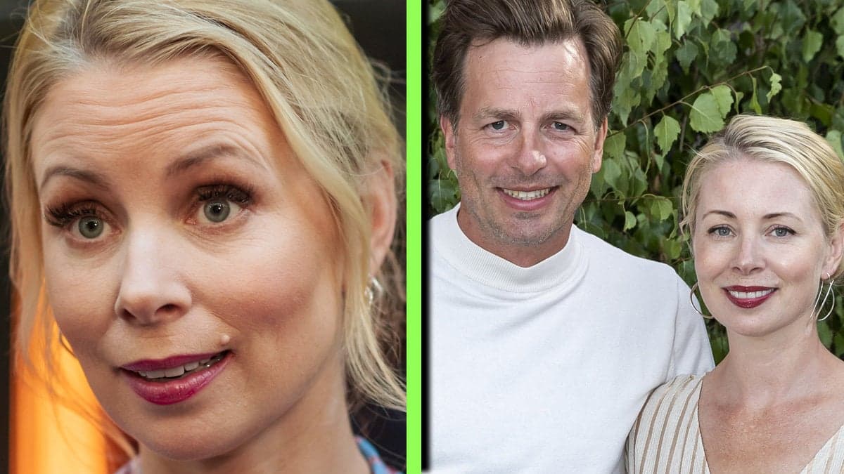 Julia Dufvenius och Christopher Wollter