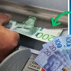 Kontanter och bankomat.