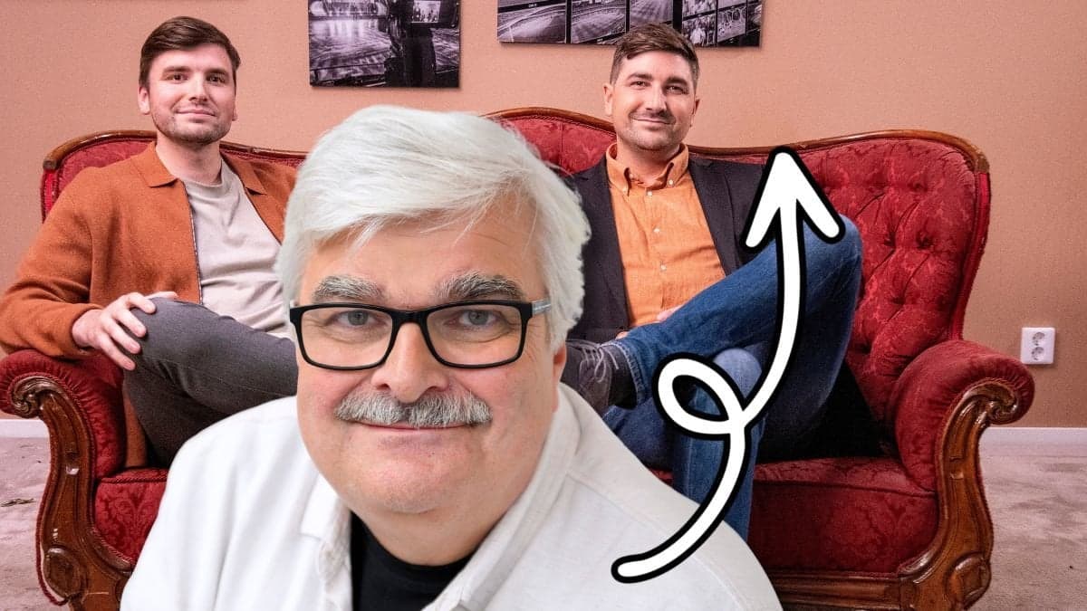 Håkan Juholt och hans söner Viktor och Anton Juholt