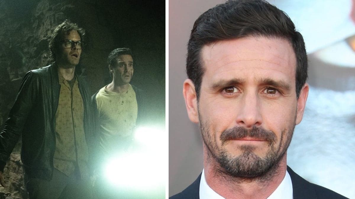 Bill Hader och James Ransone till vänster. Närbild på James Ransone till höger.