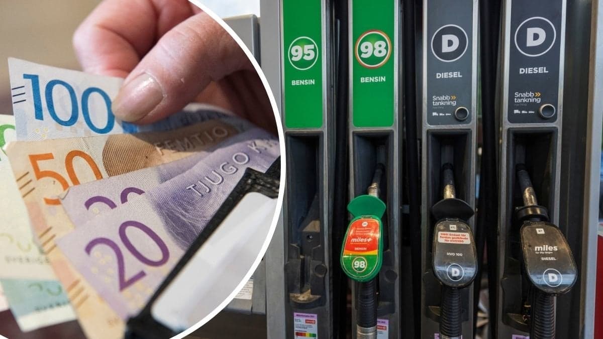 plånbok, bensinmack