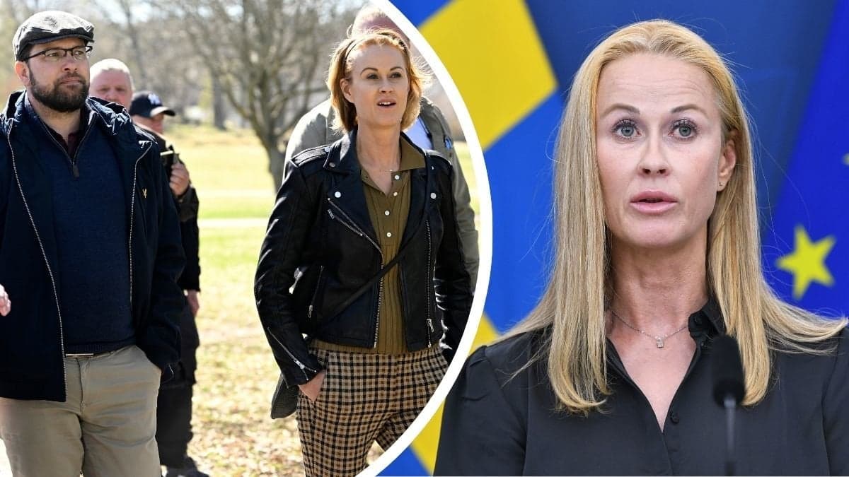 Jimmie Åkesson och Katja Nyberg och Katja Nyberg