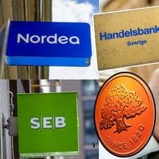 BankID, skyltar för bankerna