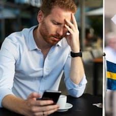 Man, flaga, arbetsförmedlingen