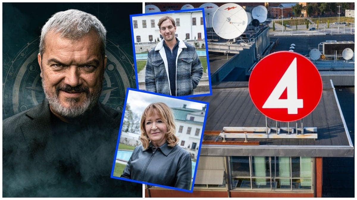 Dragomir Mrsic, Malou von Sivers, Samuel SampeV2 Stronegger och TV4:s logga