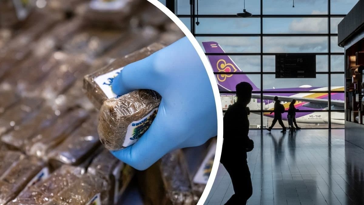 Cannabis vänster. Arlanda höger.