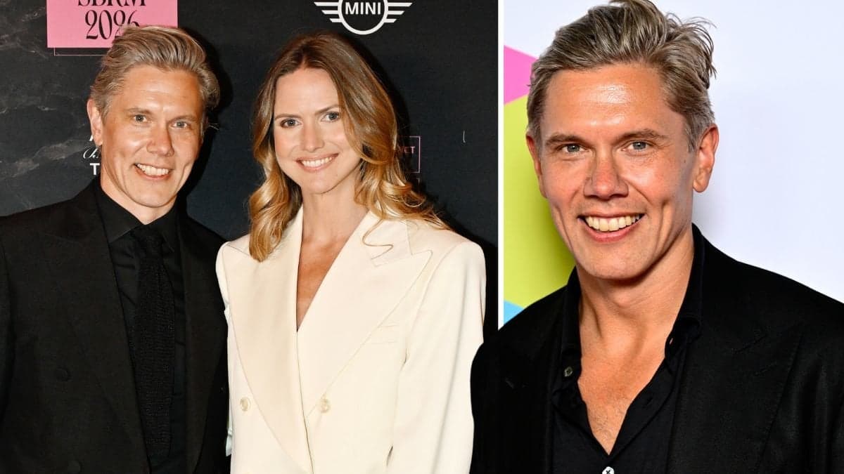 Tommy Myllymäki och flickvännen Andrea Ryberg på röda mattan