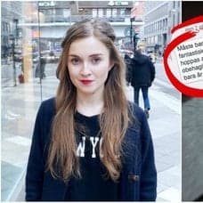 En bild på Irena Pozar, en skärmdump på näthat och en bild på en svensk lagbok.