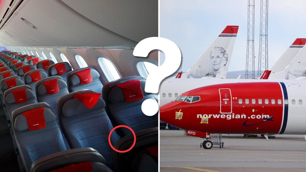 Flygplanssäte och norwegian.