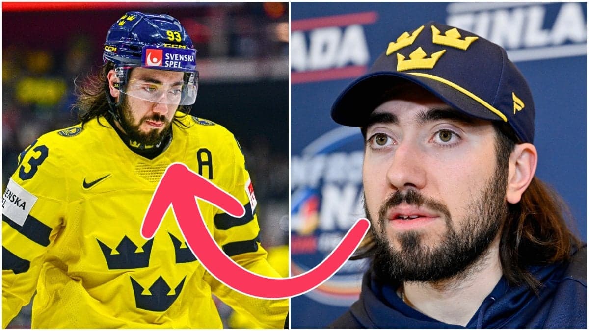 Mika Zibanejad i samband med Four Nations.