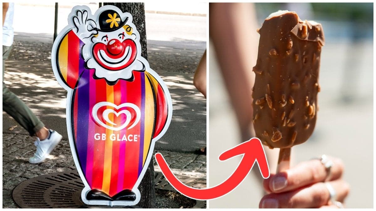 GBglass-gubben och magnum-glass.