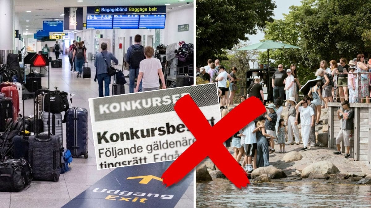 Flygplats och resenärer.