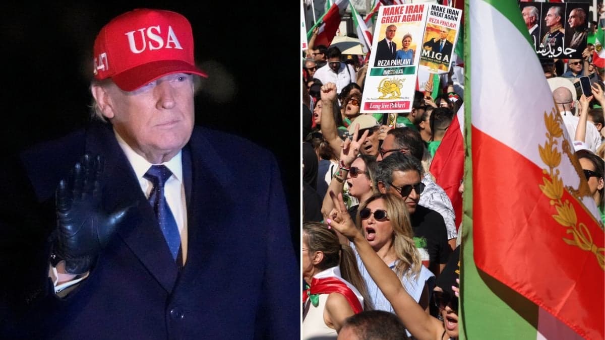 Trump och protester i Iran.