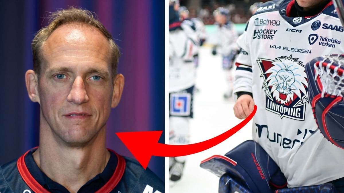 Mikale Håkansson vänster. Matchtröja Linköping HC vänster.