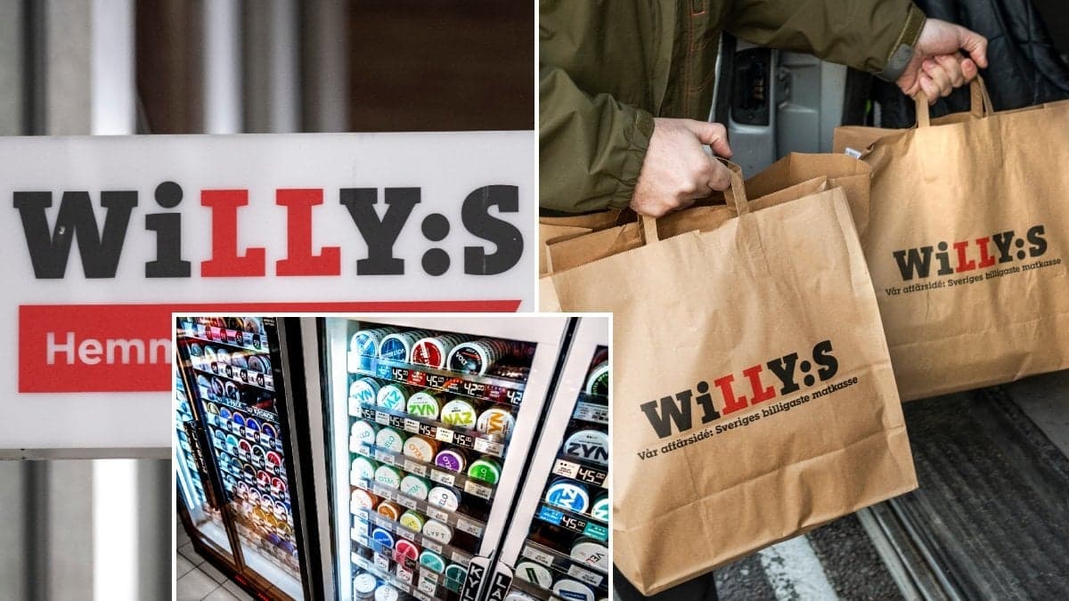 Willys Hemma-butik och snus i butik.