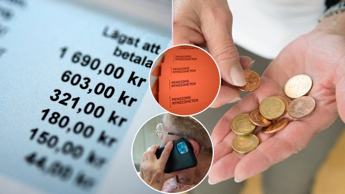 Räkning, mynt och Pensionsmyndigheten.