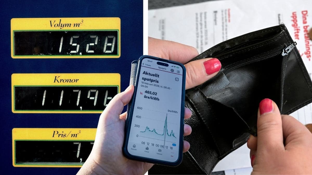 Gaspris, elpris och räkning.
