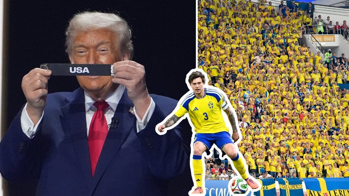 Donald Trump och Victor Lindelöf