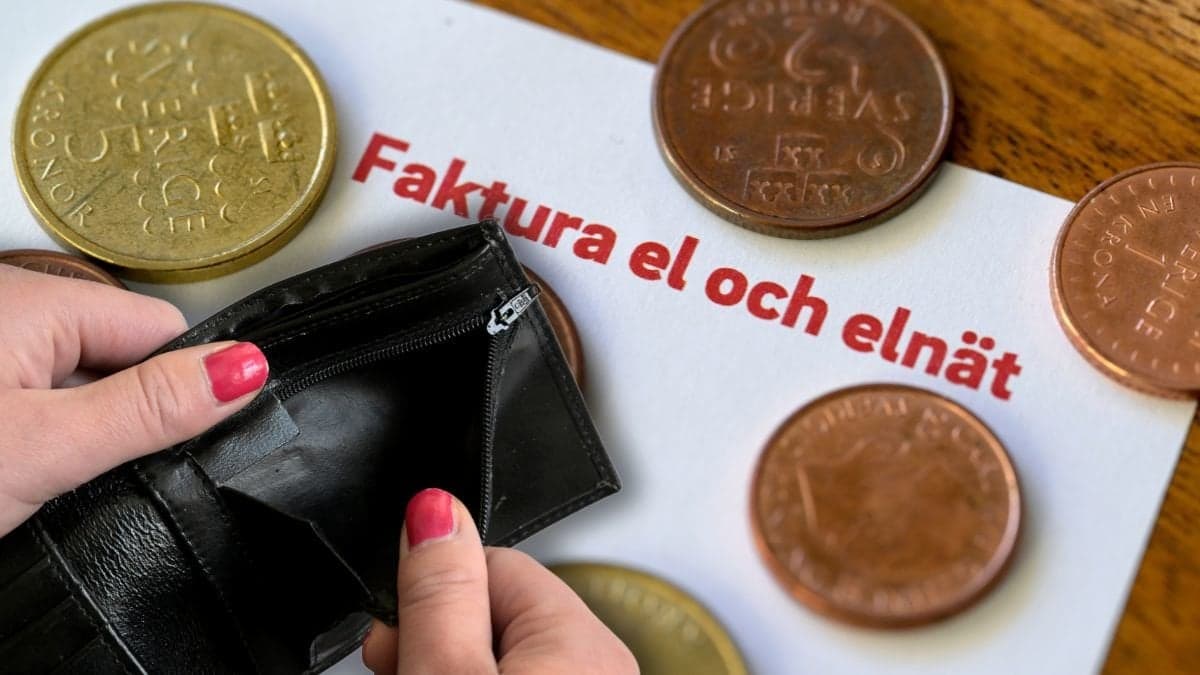 Elräkning och en tom plånbok.