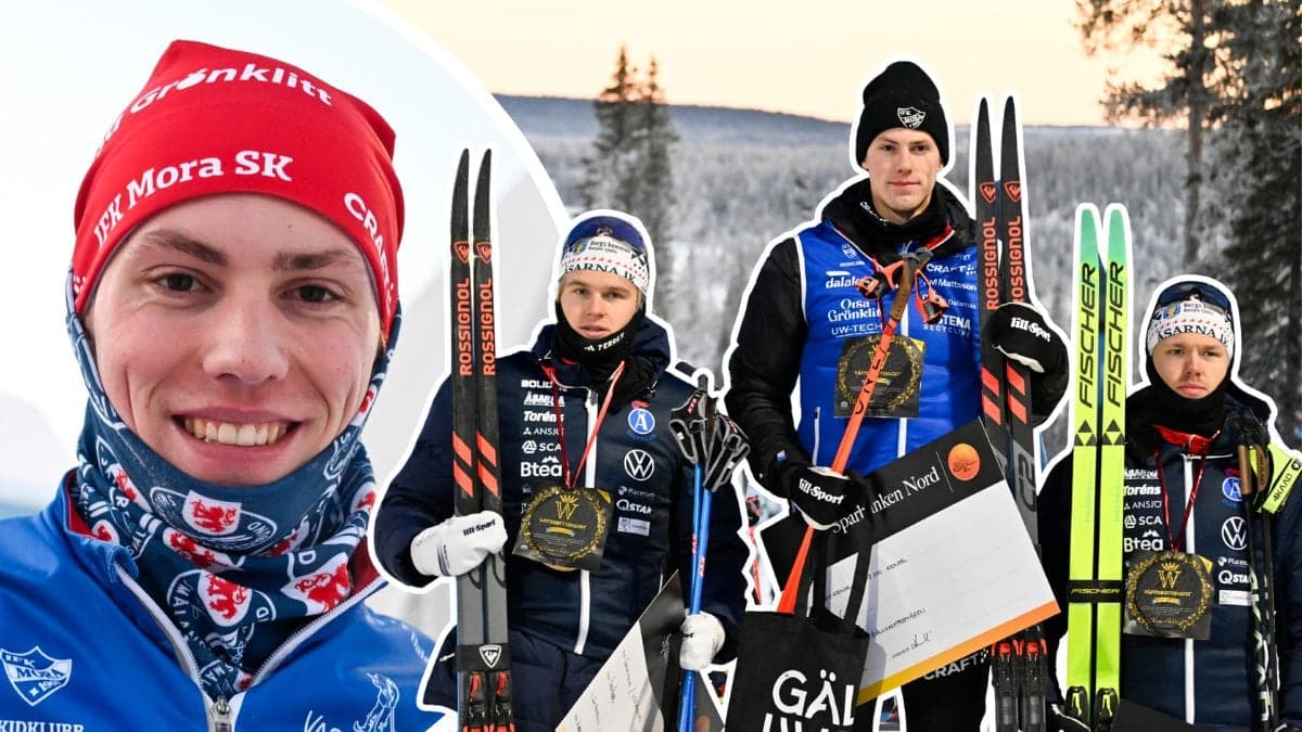 Anton Grahn högst upp på pallen.