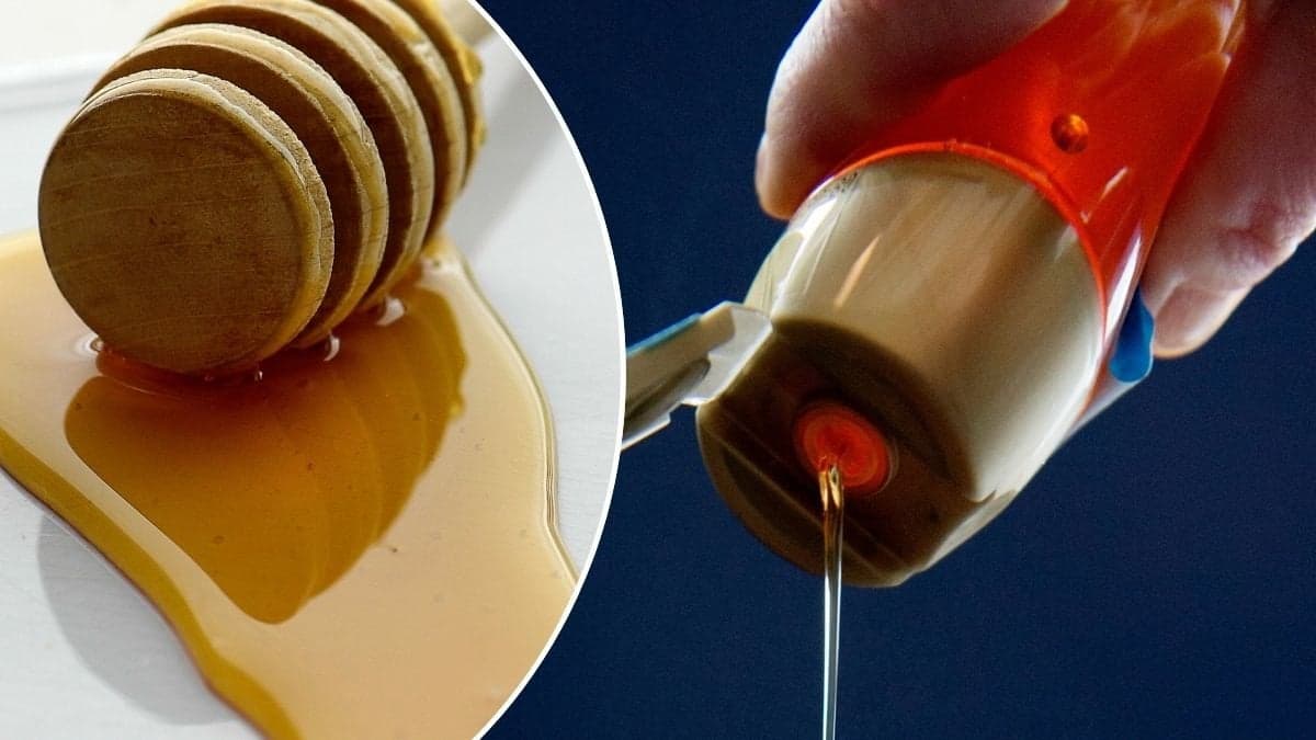 Bilder på flytande honung.